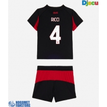 AC Milan Samuele Ricci #4 Domaci Dres za djecu 2025-26 Kratak Rukav (+ Kratke hlače)